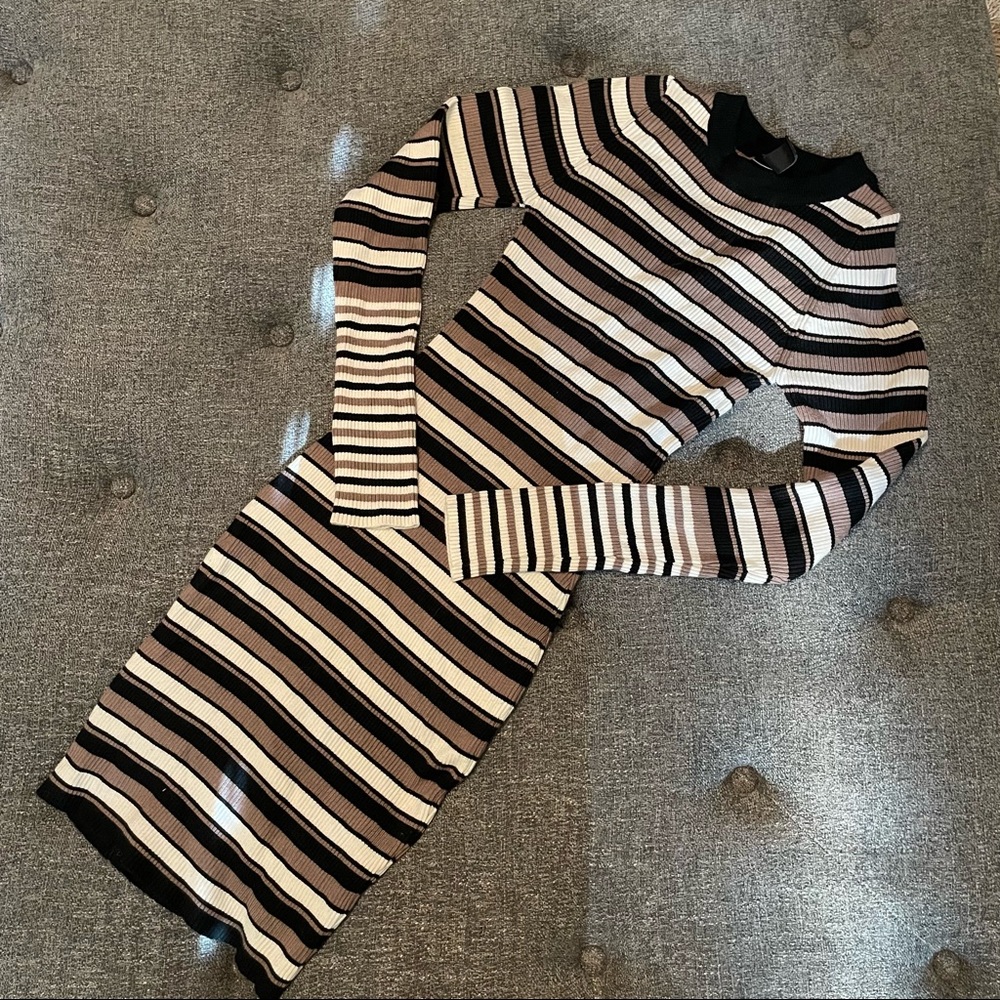Windsor Striped Sweater Dress